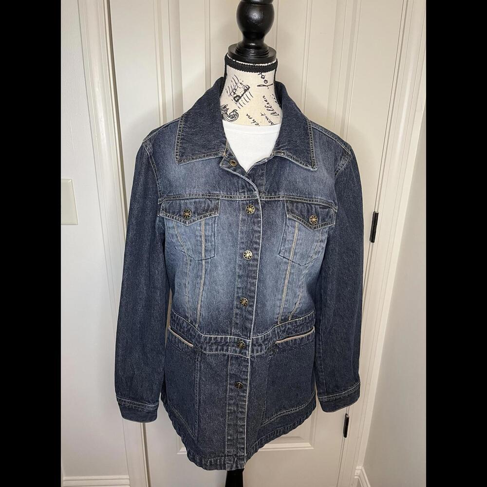 Marvin Richards Ladies Denim Jacket - Size L - Classic Style